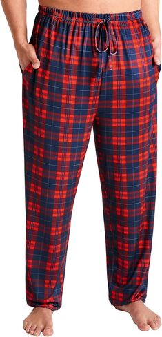 Get Trend Pajama Pants for Men, Teens, Soft, Breathable Lounge Pants With Pockets, PJ Sleep Bottoms Loungewear, Gifts for Men in Saudi Arabia