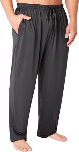 Get Trend Pajama Pants for Men, Teens, Soft, Breathable Lounge Pants With Pockets, PJ Sleep Bottoms Loungewear, Gifts for Men in Saudi Arabia