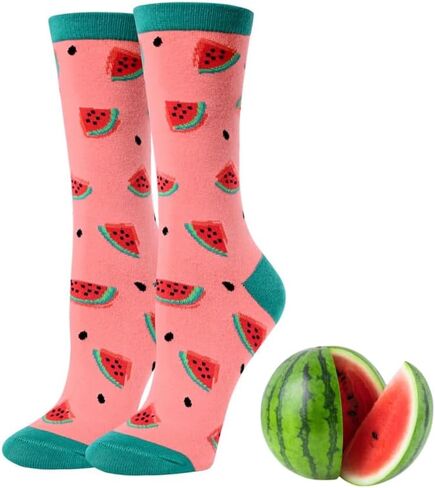 HAPPYPOP Women's Crazy Funny Silly Teen Novelty Gifts Book Lovers Socks, Birthday, Medium in Saudi Arabia