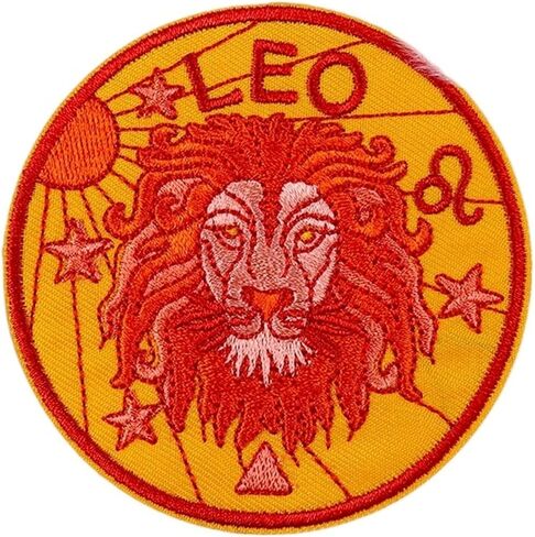 Twelve Constellations Embroidery Patch Iron On Patches for Clothes Astrology Magic Witchcraft Embroidered Patches for Clothing (Size : PE9114CT) in Saudi Arabia