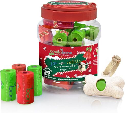 Jar-O-Refills Dog Poop & Dispenser, 28 Rolls - 336 Refill bags in Saudi Arabia