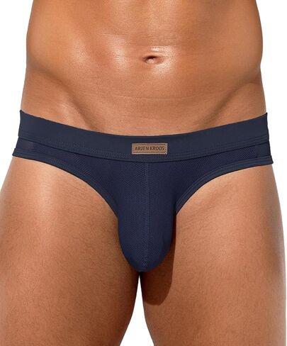 Arjen Kroos Men's Sexy Underwear See-through Sheer Briefs Mesh Pouch Lingerie Tagless Underpants in Kuwait