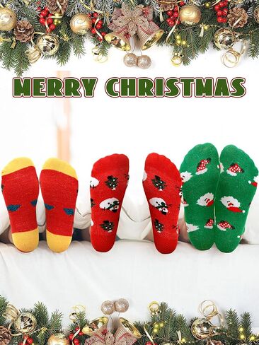 Suhine 8 Pairs Christmas Family Socks Mommy and Me Family Matching Socks Set Baby Sock Set Baby Accessories Holiday Christmas Gifts for Dad Mom and Son Daughter in Saudi Arabia