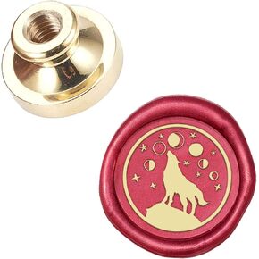 CRASPIRE Rabbit Moon Wax Seal Stamp Head Only Replacement 25mm Bunny Vintage Animal Sealing Wax Stamp Heads Only No Handle for Easter Invitations Wedding Christmas Xmas Party Envelopes Cards in Saudi Arabia