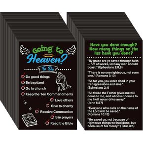 200 Pcs Gospel Tract Card Salvation Cards Pocket Holy Postcard Prayer Postcards Christian Inspirational Bible Verses Bookmark for Christian Gift(Jesus Paid It All) in Kuwait