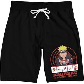 Bioworld Naruto Shippuden Ichiraku Ramen تسوق شورت بيجامة النوم الأسود للرجال in Saudi Arabia