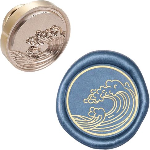 CRASPIRE Rabbit Moon Wax Seal Stamp Head Only Replacement 25mm Bunny Vintage Animal Sealing Wax Stamp Heads Only No Handle for Easter Invitations Wedding Christmas Xmas Party Envelopes Cards in Kuwait