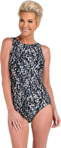 Maxine of Hollywood Womens High Neck Maillot One Piece Swimsuit in Saudi Arabia