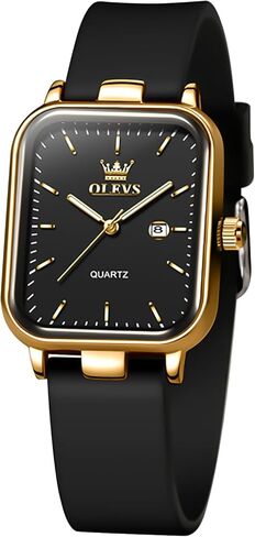 OLEVS Watch for Women Silicone Band Waterproof Luminous Wristwatch Minimalist Fashion in Saudi Arabia