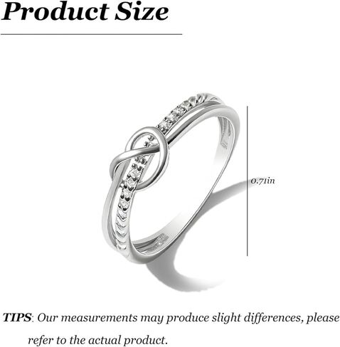 Harry and Henry Gifts for Daughter Love Knot Pinky Promise Ring Gold Stackable Jewelry Trendy Stuff Holiday Gift for Her in Saudi Arabia