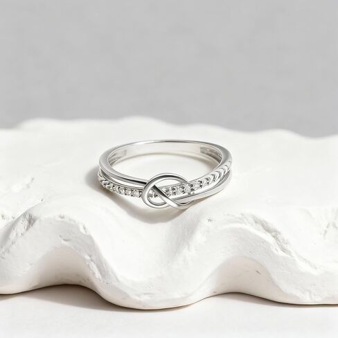 Harry and Henry Gifts for Daughter Love Knot Pinky Promise Ring Gold Stackable Jewelry Trendy Stuff Holiday Gift for Her in Saudi Arabia