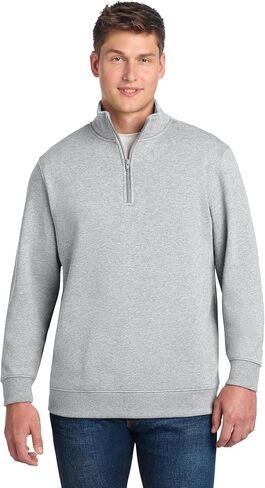 SPORT-TEK Unisex Quarter Zip Sweatshirt Athletic Heather in Saudi Arabia