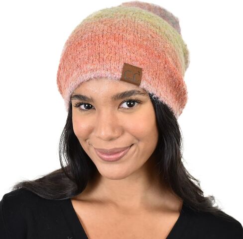 C.C Unisex Eco-Friendly Recycled Yarn Wool Blend Convertible Beanie in Saudi Arabia