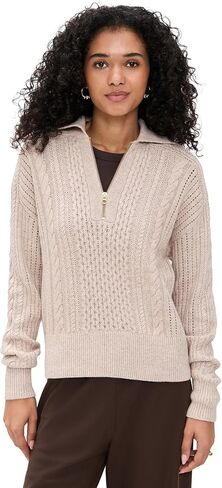 Varley Women's Camello Cable Half Zip 2.0 in Saudi Arabia