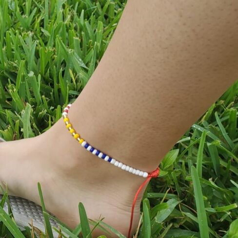 Handmade Santeria Adjustable String Anklet Tobillera in Saudi Arabia