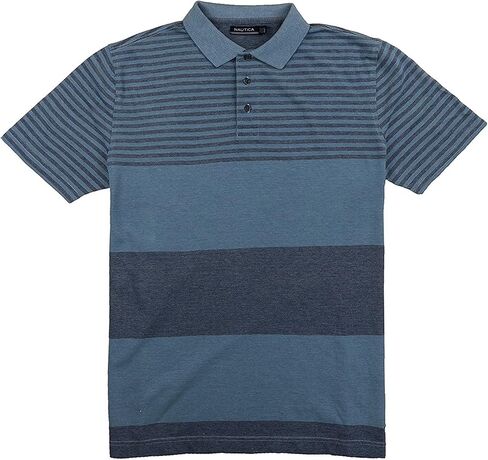 Nautica Men's Short Sleeve Knit Pique Polo Golf Shirt in Saudi Arabia