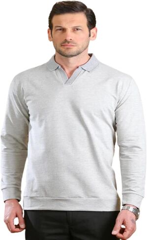 Bright Moon Men's Polo Shirts - Soft 70% Cotton 3% Lycra Blend, Breathable Short Sleeve Polo Shirt for Casual in Saudi Arabia