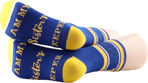 PWHAOO 1 Pair Sorority Sister Gift I Am My Sister's Keeper Socks Sorority Inspired Socks Sisterhood Gift in Saudi Arabia