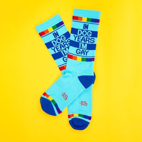 Gumball Poodle Novelty Gift Socks For Men, Women and Teens, Unisex Cute Crew Socks (Made in the USA) in Saudi Arabia