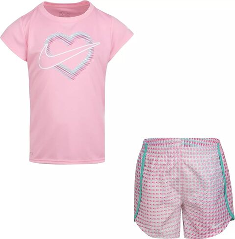 تي شيرت بيكسل Dri-Fit Pixel Nike Little Girls (Tropical Twist (26H451-F1P)/Pink ، 6x Little Kids) in Saudi Arabia