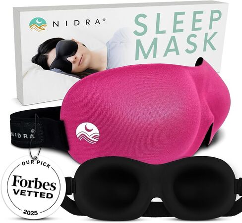 قناع نوم صغير نيددرا للنوم الجانبي - ملاءمة الضغط الصفر ، وظل الحظر الخفيف للملحقات على السفر والرضاعة - أسود ، صغير الحجم in Kuwait
