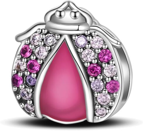 KUNSIR 925 Sterling Silver Clip-On Charm for Reflexions Mesh Bracelet Charm Bead fits Flat charm Bracelets Gift for Women（butterfly） in Kuwait