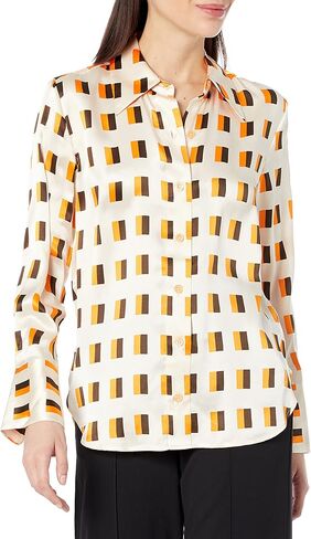 Equipment Women's Quinne No Pocket Top in Crème Brulee Multi in Saudi Arabia
