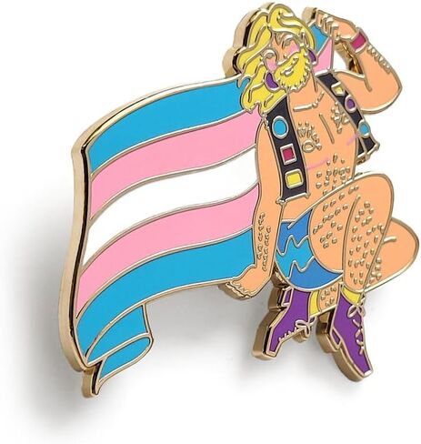 Pinsanity Trans Pride Flag Pin Up Boy المينا طية صدر السترة in Saudi Arabia