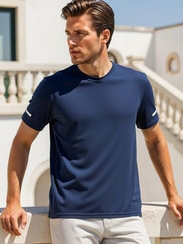 Men's Quick Dry Long Sleeve Shirts, Sweatshirts for Men, Durable Sport Shirt for Running, Gym, Outdoor Workouts in Saudi Arabia