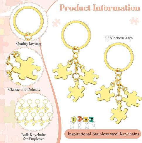 Ecally Employee Appreciation Gift Team Keychain Thank You Card Bag Christmas Gift for VBS Volunteer Worker ASD RBT Favor in Saudi Arabia