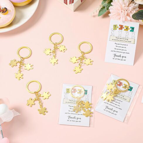Ecally Employee Appreciation Gift Team Keychain Thank You Card Bag Christmas Gift for VBS Volunteer Worker ASD RBT Favor in Saudi Arabia