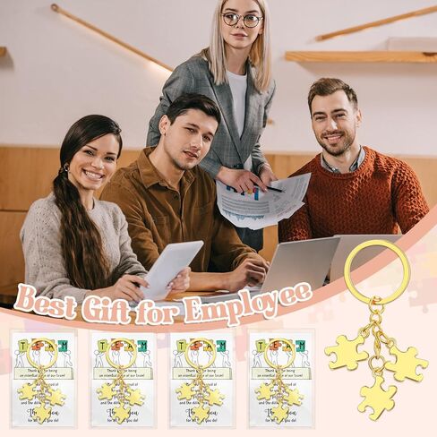 Ecally Employee Appreciation Gift Team Keychain Thank You Card Bag Christmas Gift for VBS Volunteer Worker ASD RBT Favor in Saudi Arabia