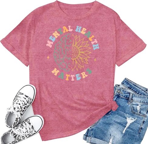 LBP Mental Health Awareness Shirt Women Mental Health Matters Tshirt in Saudi Arabia