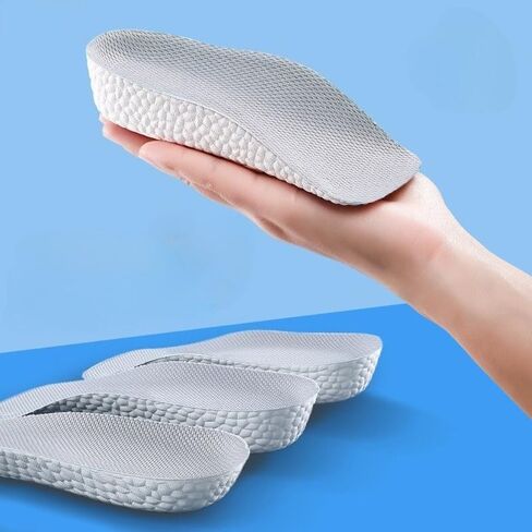 1 Pair Height Increasing Insoles Invisible Lift Pads with Arch Support Cushioned Breathable Foam Half Pad Design for Casual, Sports, Work, 2.5cm in Saudi Arabia