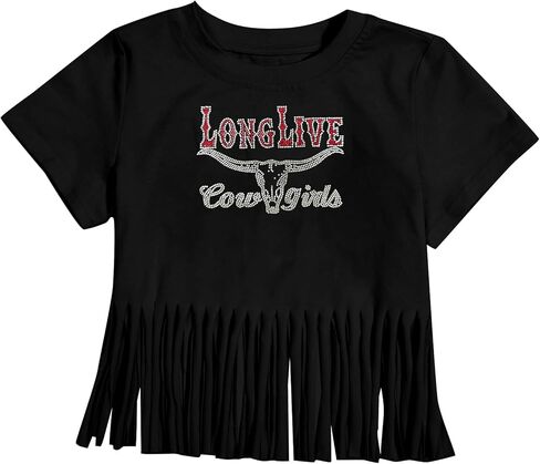 Western Shirts for Girl Cowgirl Tshirt Girls Western Long Live Shirts Country Concert Fringe Tee Tops in Kuwait