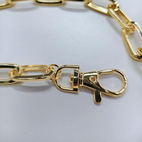 Bi&Yamigeo Paperclip Chain Belt for Women Adjustable Gold Metal Paper Clip Link Waist Chain One Size, 48 Inch Length in Saudi Arabia