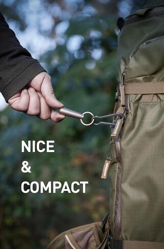 KEEPO LINK Medicine Pill Organizer 2-Compartment with Key Ring, Small Keychain Pill Holder Waterproof Pill Case Container for Men & Women (Gunmetal Grey) in Kuwait