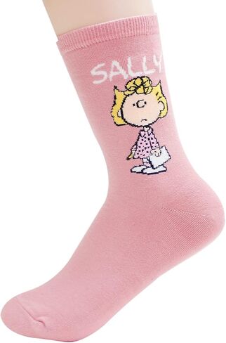 The Peanuts Snoopy Women and teen girls Licensed Socks Collection Socksense (Name_5pairs) in Saudi Arabia