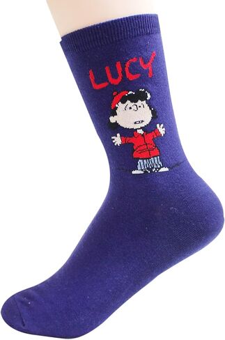 The Peanuts Snoopy Women and teen girls Licensed Socks Collection Socksense (Name_5pairs) in Saudi Arabia