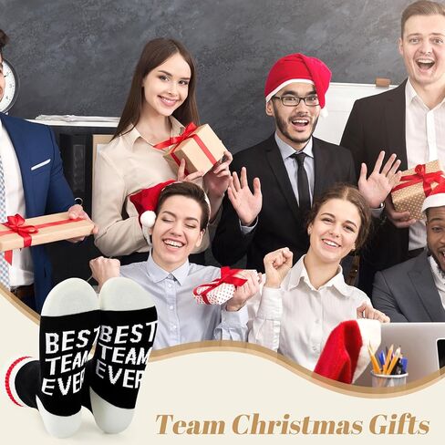 Shihanee 36 Pcs Best Team Ever Gifts Sets Sock and Keychain with Organza Bags Employee Appreciation Gifts for Women Men in Saudi Arabia