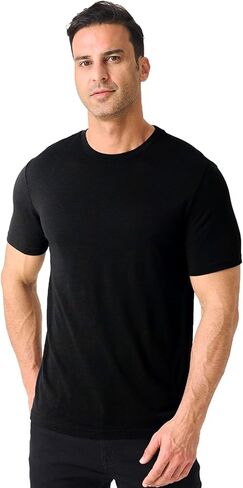 Merino Protect 100% Merino Wool T-Shirt for Men Short Sleeve Slim Fit Undershirt Soft Lightweight Tee Shirt for Travel Hiking (XLarge-Plus) in Saudi Arabia