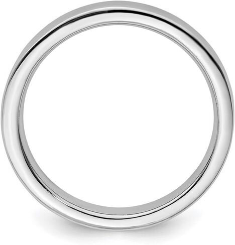 JewelryWeb خاتم من الفضة الإسترليني عيار 925 مصقول قابل للتكديس من الروديوم للنساء in Kuwait