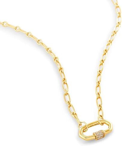 Kendra Scott Bristol Link Necklace, 18K Gold Vermeil, White Sapphire in Saudi Arabia