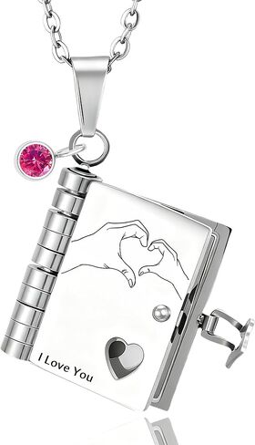 To My Daughter Book Necklace My Incredible Daughter Book Necklace Openable 6 Pages of Engraved Information, Unique Daughters Gifts from Mom Mother Grandmother in Kuwait