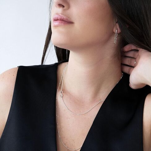 OAK & LUNA - Personalized Side Initial Necklace Up to 2 Custom Initials - Fine Jewelry - 925 Sterling Silver, Gold Vermeil - Dainty Gift for Her, Women, Girlfriend For Birthday, Mother's Day, Anniversary in Saudi Arabia