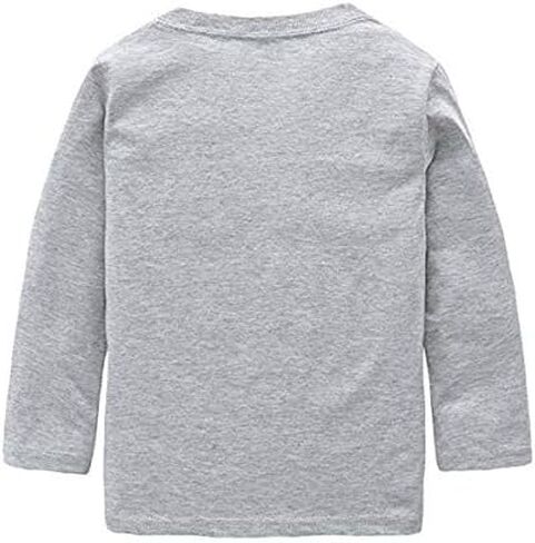 Construction Shirts Toddler Boy Kids Long Sleeve T Shirt Truck Gray in Saudi Arabia