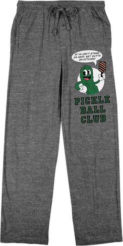 Pickle Ball Club Men's Graphite Heather Sleep Pajama Pants in Saudi Arabia