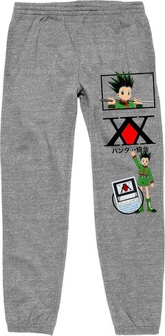 Hunter x Hunter Anime Cartoon Gon Character Men's Grey Sweatpants in Saudi Arabia
