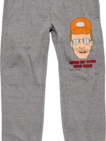 King of the Hill Dale Gribble Open Up Your Eyes Man Men's Heather Gray Joggers in Saudi Arabia