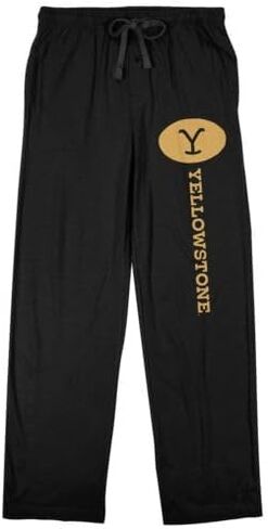 Yellowstone Y Logo Yellowstone Ranch Men's Black Lounge Pants in Saudi Arabia
